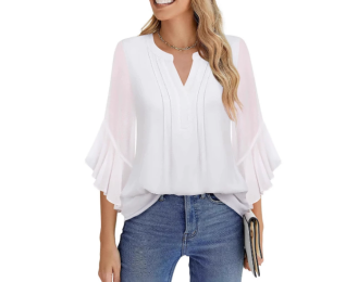 V-neck business shirt