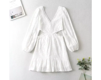 V-Neck Lace Dress